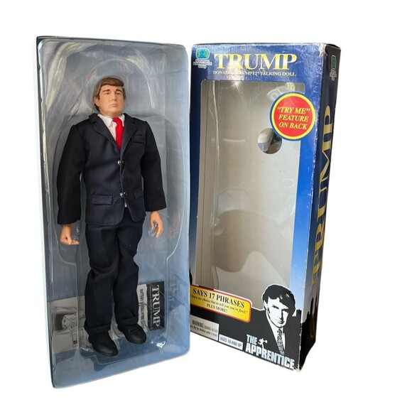 Donald Trump Talking Doll 12” President Apprentice 17 Phrases 2004 Open Box Work - Picture 1 of 8